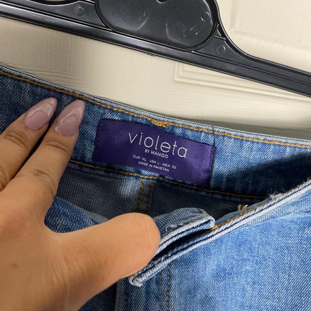 NEW Violeta by Mango denim skirt L womens - Picture 3 of 6